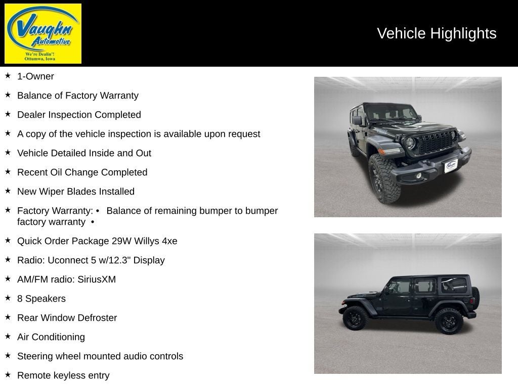 2025 Jeep Wrangler — side profile view