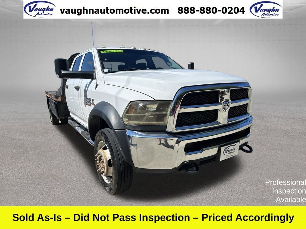 2018 RAM 5500HD Tradesman in Bright White Clearcoat — front three-quarter view