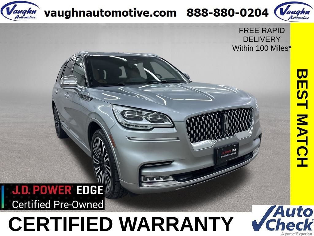 2022 Lincoln Aviator Black Label in Radiance Metallic — front three-quarter view